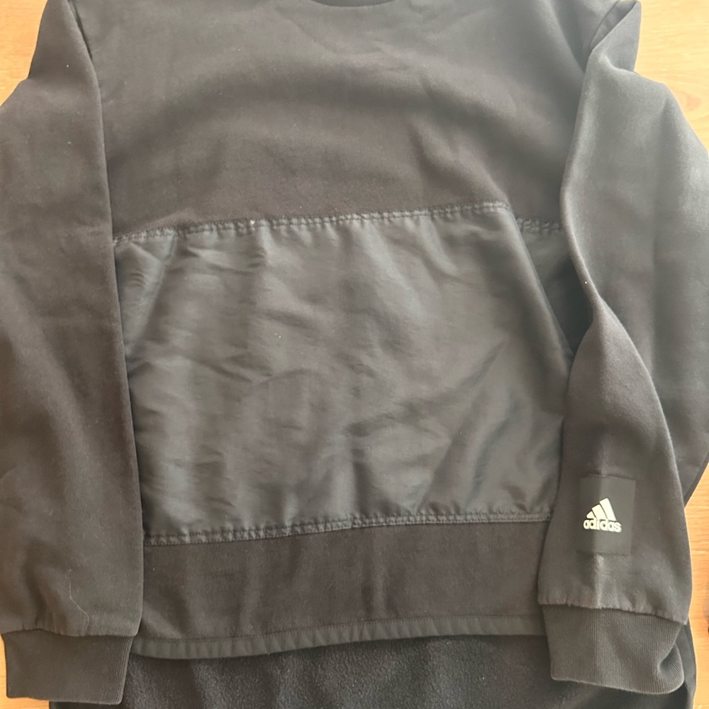 Adidas Black Crewneck Pullover